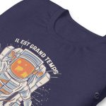 T-shirt inspiré par l'univers, message de rêve
