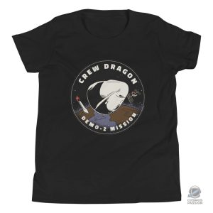 T-shirt SpaceX Crew Dragon pour enfants en design astronomie