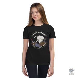 T-shirt enfant avec motif Crew Dragon de SpaceX, thème espace