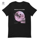 T-shirt design surface de la Lune