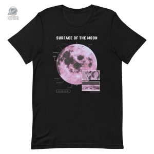 T-shirt design surface de la Lune