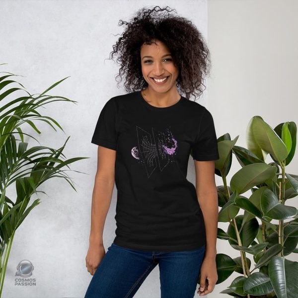 T-shirt graphique sur thème des trous de ver en cosmologie