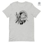 T-shirt design Youri Gagarine, hommage à l'exploration spatiale