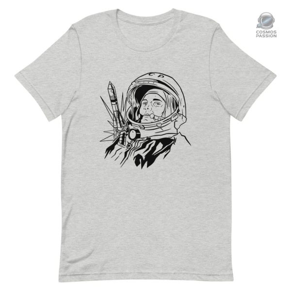 T-shirt design Youri Gagarine, hommage à l'exploration spatiale