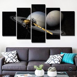 Tableau Cassini, œuvre d'art sur l'exploration spatiale