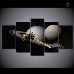 Tableau décoratif sur le thème de l'espace et de la sonde Cassini