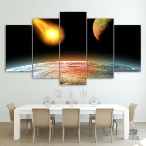 Tableau Astéroïde - décoration murale sur le thème de l'espace