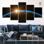 Tableau Aube Spatiale