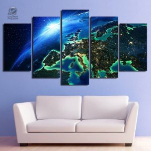 Tableau Europe vue depuis l'Espace