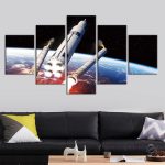 Tableau Fusée SLS - Art mural inspiré par l'espace