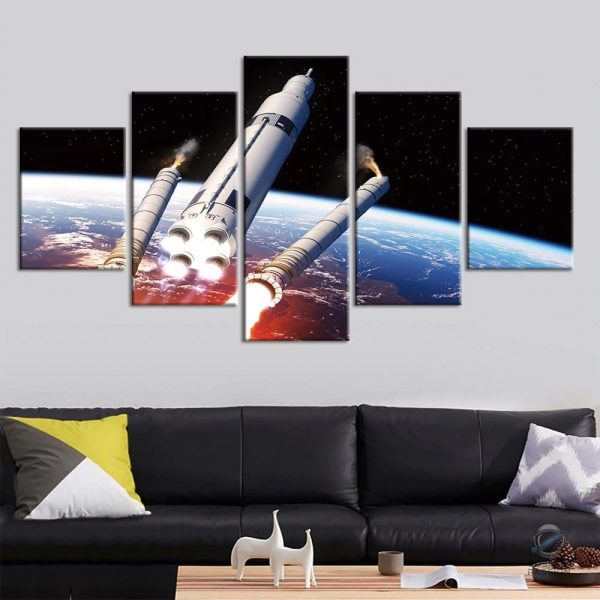 tableau-fusee-sls-1 Tableau Fusée SLS - Art mural inspiré par l'espace