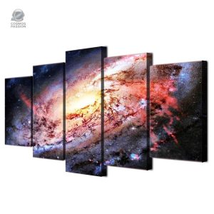 Art mural représentant la beauté de l'univers étoilé