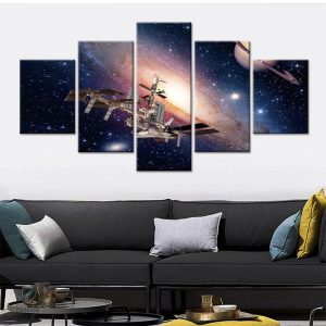 Tableau ISS - Décoration murale sur le thème de l'espace