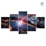 Décoration murale inspirée par l'univers et les étoiles
