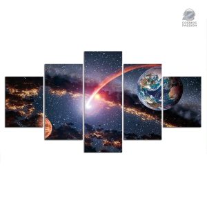 Décoration murale inspirée par l'univers et les étoiles