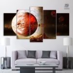 Tableau Naissance de la Lune, décoration murale inspirée de la lune