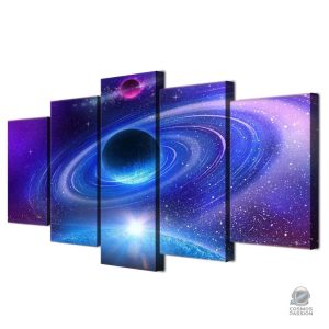 Tableau décoratif sur le thème de l'univers et des étoiles