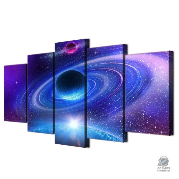 Tableau décoratif sur le thème de l'univers et des étoiles