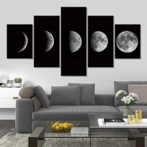 Tableau décoratif représentant les phases de la lune