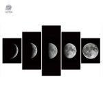 Décoration murale sur le thème des phases de la lune