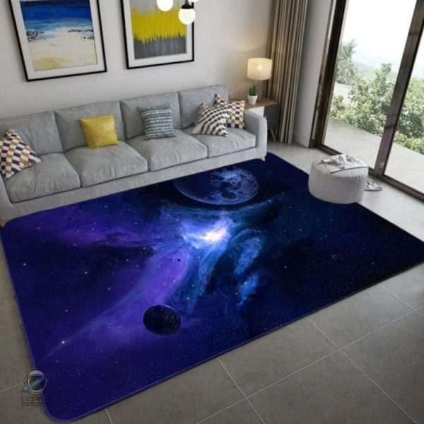 tapis-decoratif-espace-planete-1 Tapis décoratif espace avec motifs planétaires