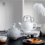 Théière en forme de lune, accessoire pour amateurs d'astronomie