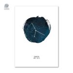 Art mural inspiré des constellations zodiacales