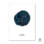 Affiche des signes du zodiaque en design moderne
