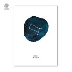 Affiche zodiacale pour les passionnés d'astronomie