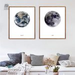 Poster Terre et Lune pour une décoration inspirante
