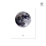 Art mural représentant la Terre et son satellite naturel